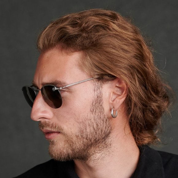 Round vintage sunglasses by 90210, Italy main image 5